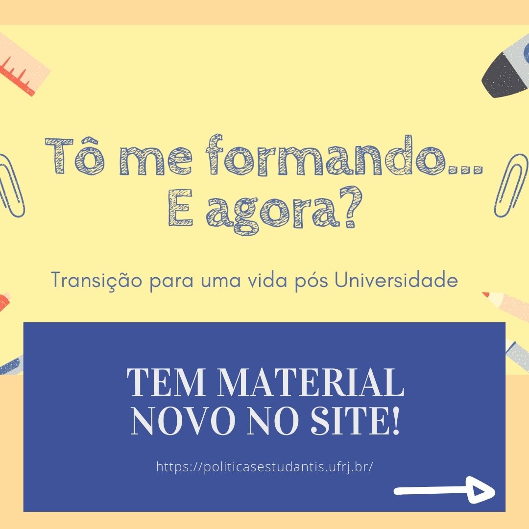 to me formando e agora
